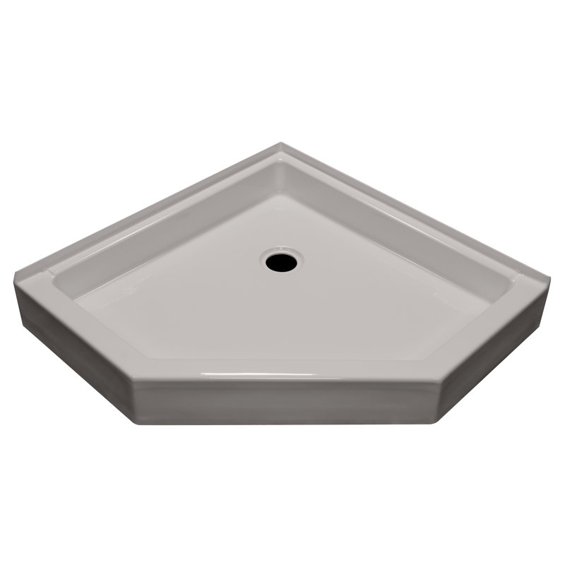 American Acrylic 42" x 42" NeoAngle Shower Base Wayfair